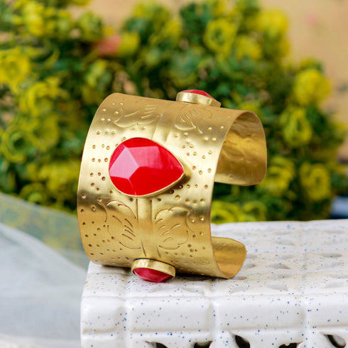 Gold Cuff Bracelet - The Earth Store - Fashion Accessories